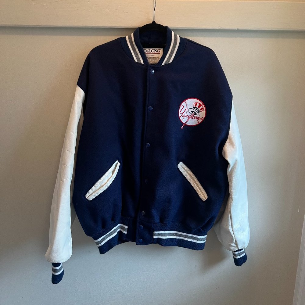 DeLong Sportswear -  New York Yankees MLB Varsity Jacket; X-Large